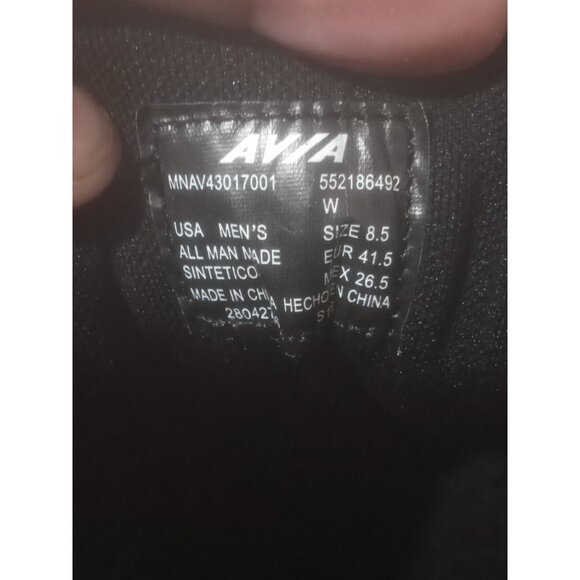 Size 8.5 Avia Men’s Shoe's Avi-Union II, Black Lace-Up Sneakers Regular Width - Picture 2 of 13